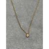 Used K10 Gold Solitaire Diamond Necklace