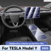 Для TESLA Model Y 2025 Защита салона автомобиля Антицарапина Пленка из ТПУ Аксессуары для приборной панели, центральной консоли, навигации