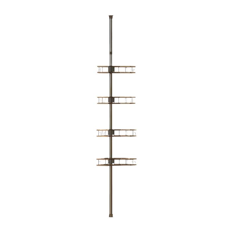 Waterproof Bathroom Shelf with Fixed Hook for Organizing Bath Accessories and Preventing Water Accumulation