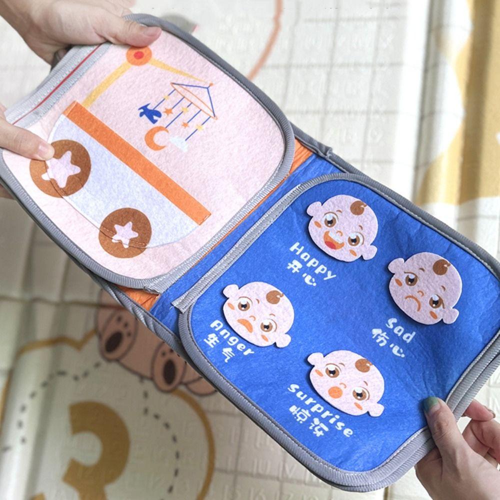 Stereoscopic Montessori Felt Cloth Book Felt Cloth Early Learning Educational Book  2-3 Years