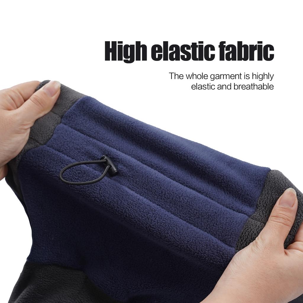 Dog Fleece Jacket Warm Winter Coat Turtleneck Pullover for S M L Dogs