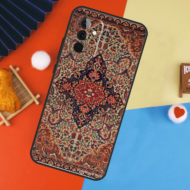 Персидский ковер Цветочный узор Чехол Для Samsung Galaxy A54 A34 A14 A55 A35 A33 A53 A13 A23 A17 A06 A16 A56 A36 A52 A32 A15