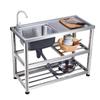 Huimaiyuan Stainless Steel Kitchen Sink with Storage Stand