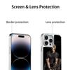 Ада Вонг X Леон горячий игровой плакат Чехол для телефона для iPhone 16 15 14 13 12 11 Pro Max Овечья кожа Серебристый край Защитный чехол
