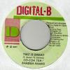 7-дюймовая пластинка COCOA TEA / SHABBA RANKS - Time Is Dread НЕТ Цифровой-B 2001 Ямайка Регги, Ска и Даб Б/У