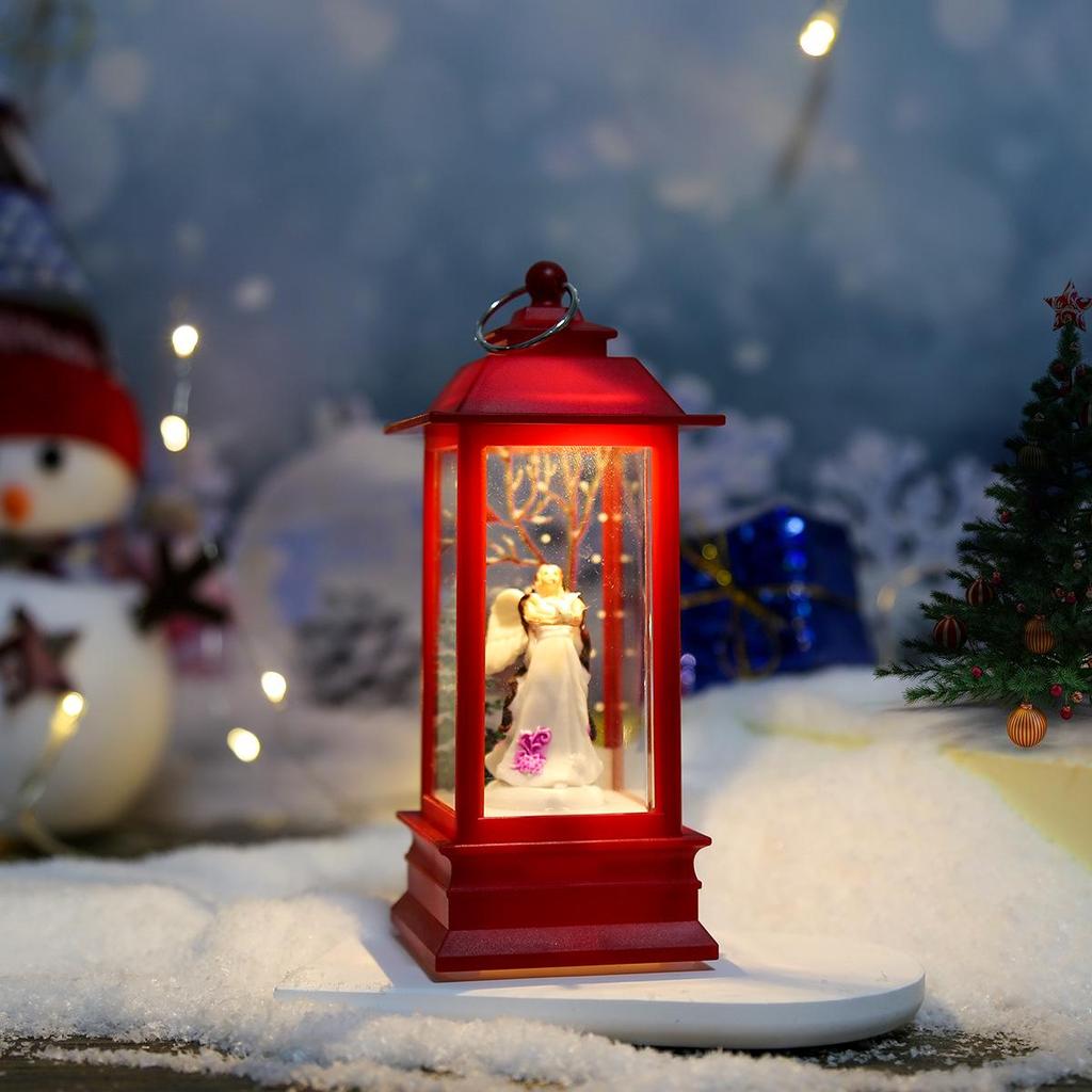 Christmas Festive Lantern: Small Night Light & Table Ornament