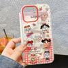 Crying baby girl magnetic suction bracket for 17promax mobile phone case Apple 16 new iPhone15
