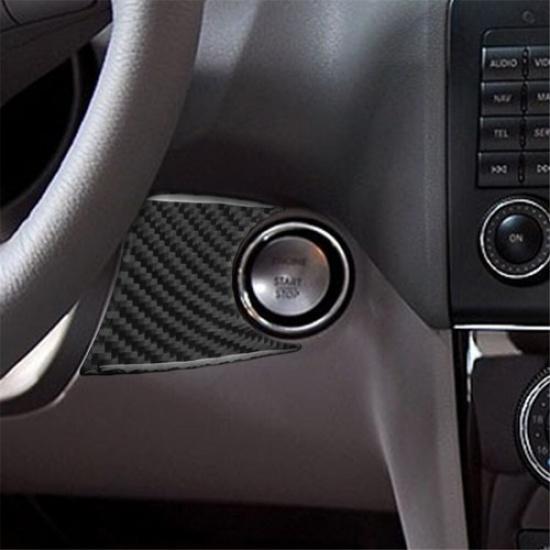 Carbon Fiber Right Of Steering Wheel Cover Trim For Mercedes M-Class W164 06-11