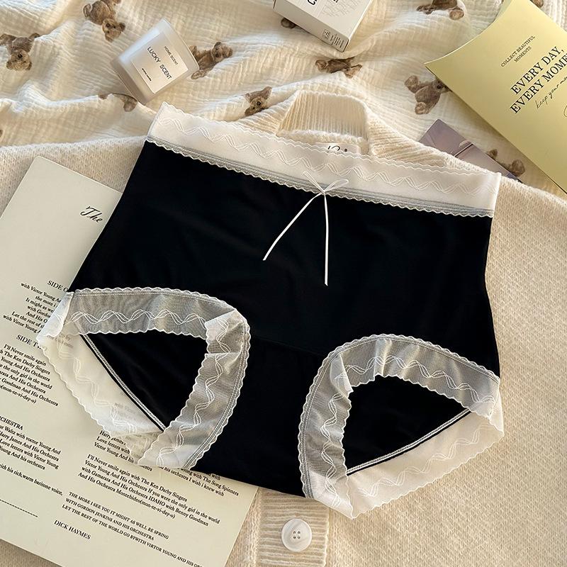 Women's High Waist Lace Lace Mesh Sexy Pure Air Lift Hip Breathable Underwear