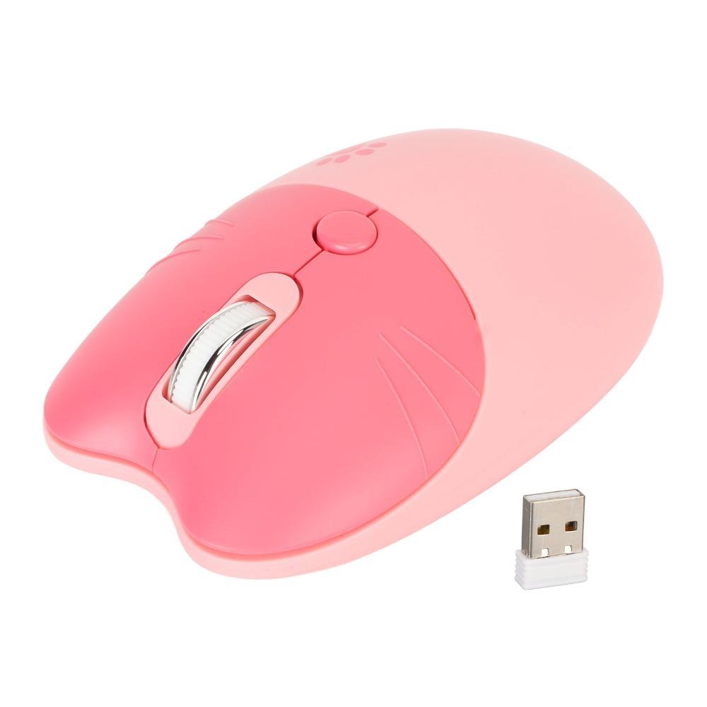 2.4G Cat Wireless Mouse Plug Play Cute Mouse Funny Wireless Mouse Office