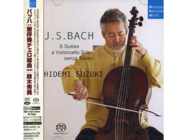 HIDEMI SUZUKI JSBACH 6 Сюита для виолончели соло-ЯПОНИЯ 2 SACD HYBRID J50 BVCD-34028