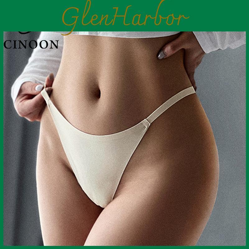 Sexy Icecream Panties Women Cinoon Lowwaist Underwear Thong Female G String Lingerie Temptation No Trace One Piece Intimates