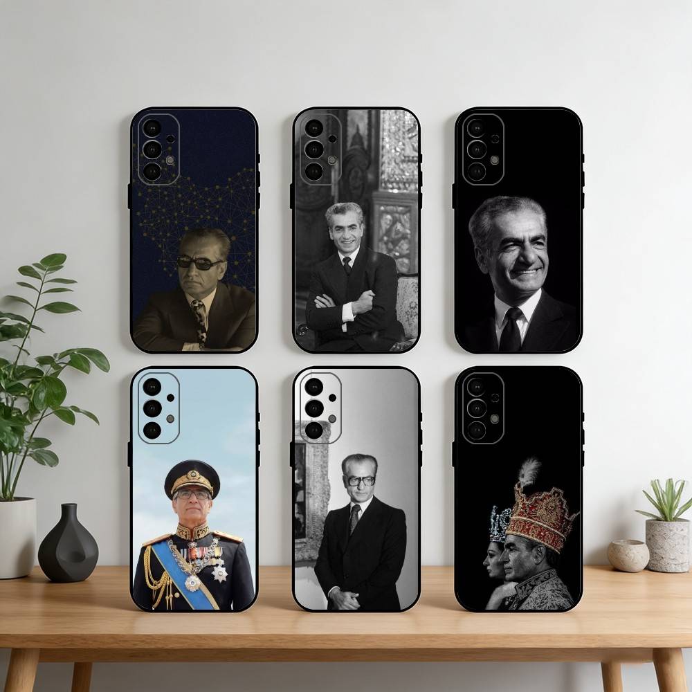 Mohammad Reza P-Pahlavi Phone Case For Samsung S25,S24,S21,S22,S23,S30,Ultra,S20,Plus,Fe,Note,10,9,5G Black Cover