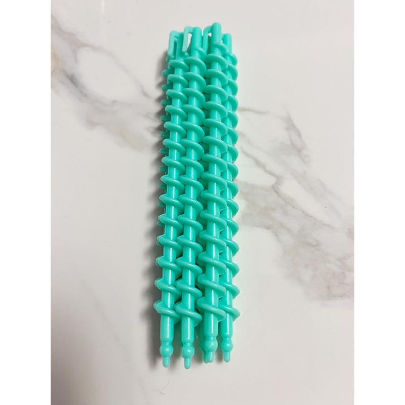 52pcs Mixed Color Spiral Hair Curling Rods - Heat-Resistant Barrels for Salon & Home Use, Durable Plastic Waves & Curls Styling Tools for Women