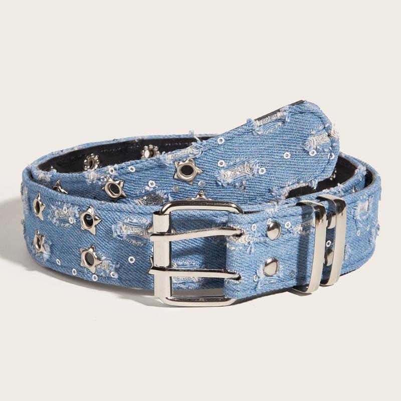 Звездная цепочка на живот для платья Цепочка-пояс для женщин Цепочка на талию Пояс с люверсами Цепочка на талию Пояс с люверсами с пайетками