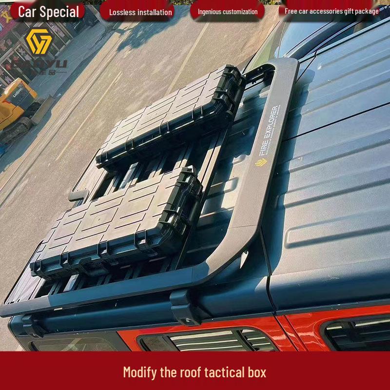 Ударопрочный Водонепроницаемый Ящик для Оборудования на Крышу для Внедорожников, Большой Объем