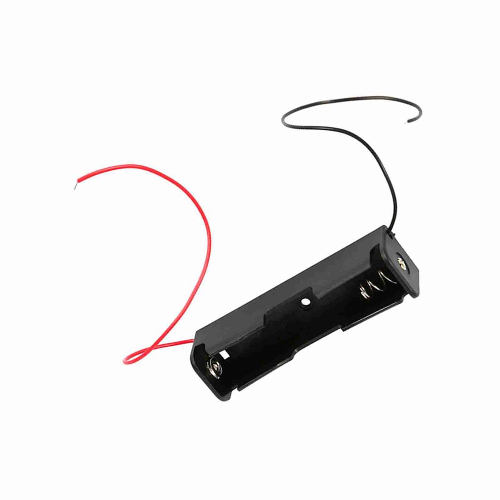 10pcs Plastic Battery Holder Storage Box Case for 1x 18650 Battery With Wire Leads