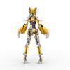 BuildMoc Angel Tiger Girl Girl Mecha Building Blocks Rabbit Female Bunny Wing Birdy Robot Figures Bricks Toys For Children