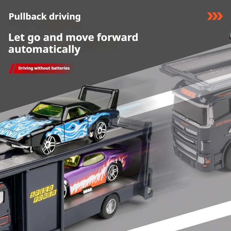 Городской спасательный трейлер серии сплав городской транспортер модель автомобиля тележка скользящая детская игрушка