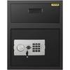 VEVOR Digital Depository Safe 48 L Electronic Code Lock, Deposit Safe with Two Emergency Keys and Deposit Slot, Restaurant Safe Made of Carbon Steel