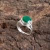 Green Onyx Gemstone 925 Sterling Silver Jewelry Handmade Partywear Ring For Her RR-11-17