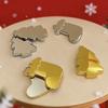 Christmas Tree Shape Handheld Mirror, Double Side Portable Vanity with Snowflake Print, Pocket Makeup Tool for Travel