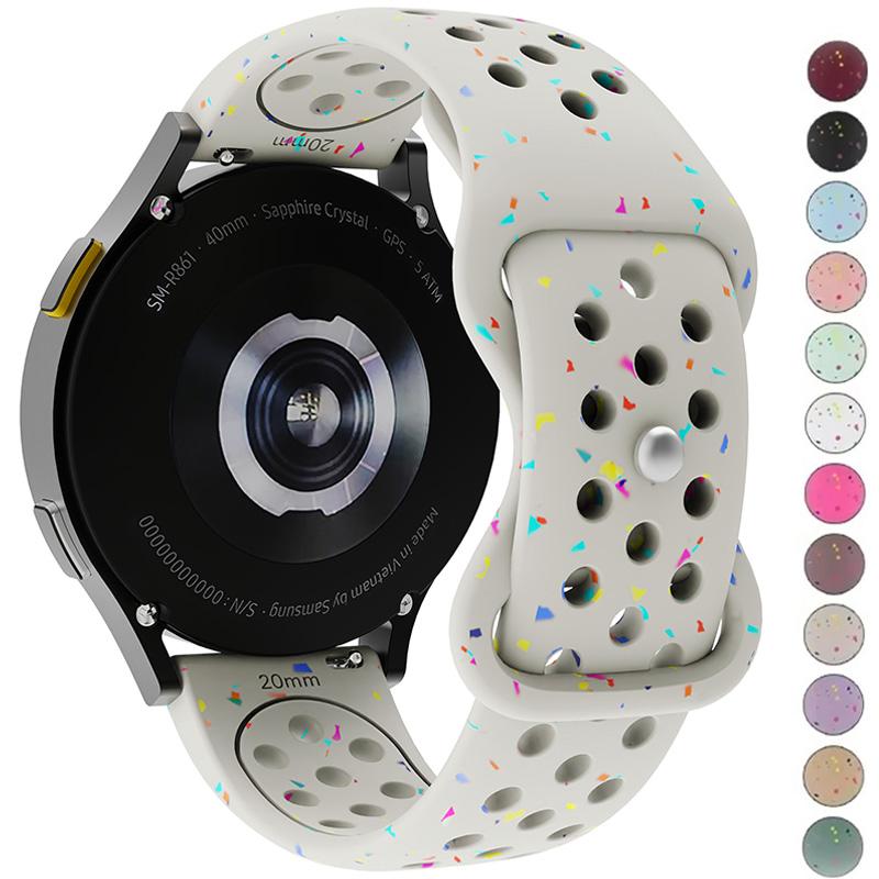 Силиконовый ремешок 18 мм 20 мм 22 мм для Samsung Galaxy Watch 7 6 5 4 5Pro 6, классический браслет для Huawei Watch GT5 4Pro 3 46 мм 18 мм