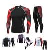 Sports Suits Men's Tight-fitting Sportswear Outdoor Training Running Autumn Winter Sportswear Size S-4XL