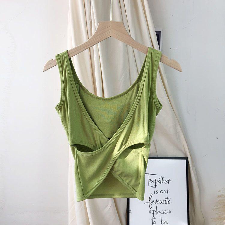 Широкий нагрудный ремень с перекрестными ремнями, спортивный внутренний ремень, популярный в Интернете популярный стиль, красивый жилет на спине, внешний жилет