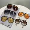 Luxury Brand Designer Oversized Pilot Sunglasses Women For Men 2025 Popular Vintage Sun Glasses Punk Double Bridge Shade UV400