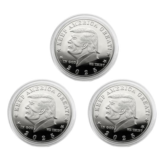 Монета Трампа, президентская сувенирная монета, металлический памятный жетон Keep America, отличный коллекционный подарок для сторонников MAGA/KAG