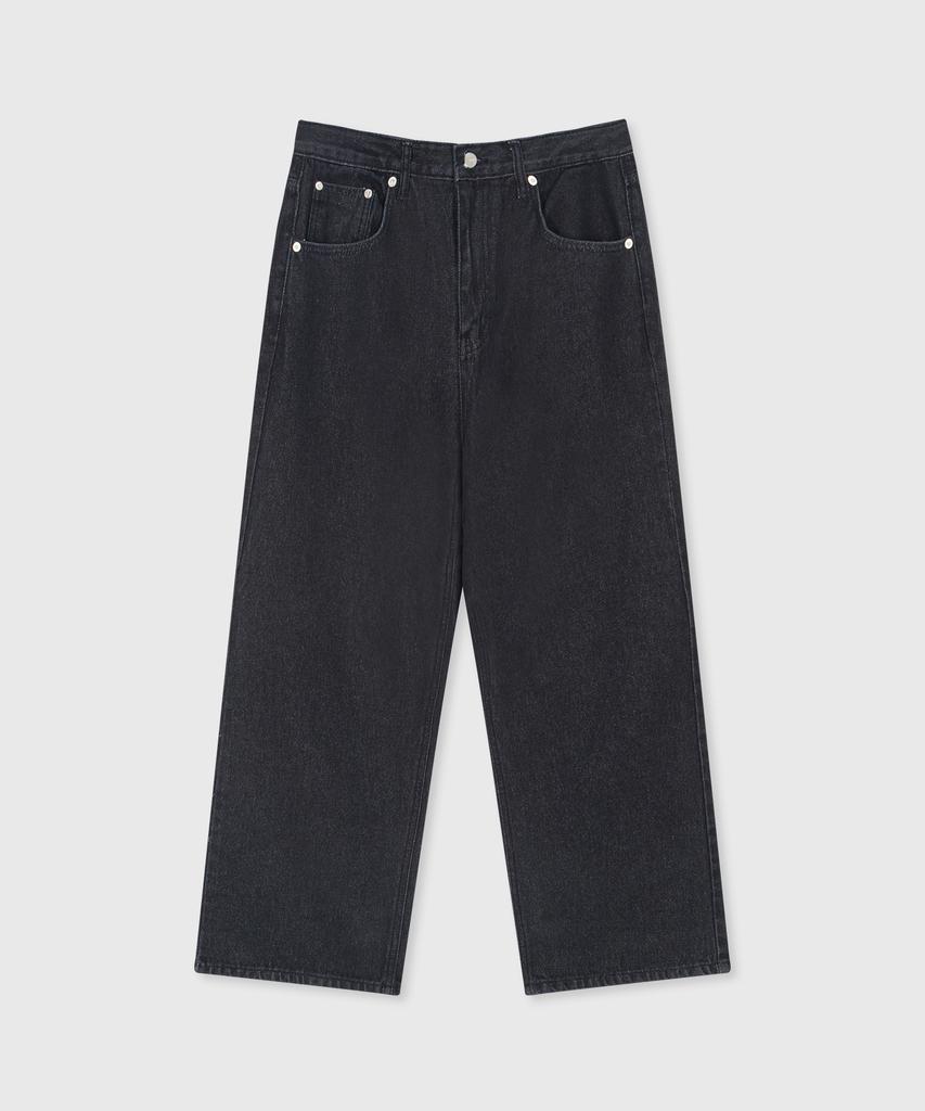 WAAR M160 Straight Denim Pants_Black [Short Length Added]