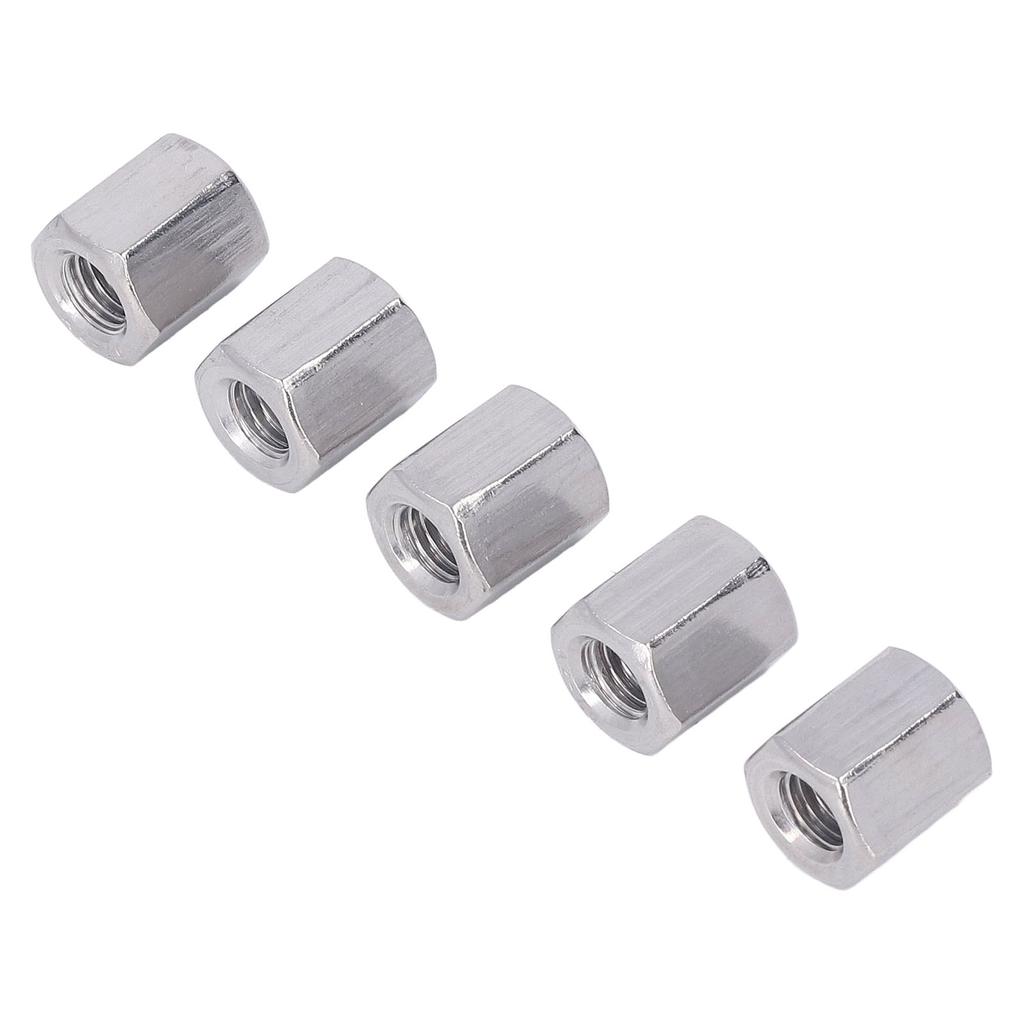 10 ШТ. Гайки соединительные шестигранные M10 из нержавеющей стали 304 с метрической резьбой, гайки для соединения резьбовых стержней для болтов шпилек