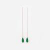 [Judy and Paul] Elisa Waterdrop-Cut Emerald Long Earrings E50325