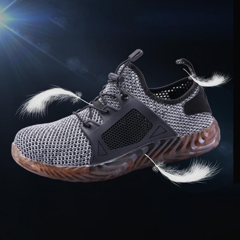 Рабочие кроссовки со стальным носком, мужская защитная обувь, устойчивая к проколам рабочая обувь, модная неразрушимая обувь, защитная обувь