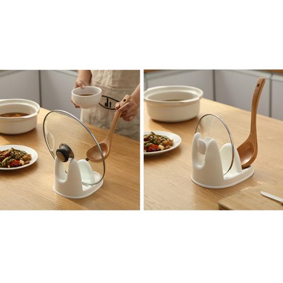 Нескользящая ложка, вилка, лопаточка, подставка для хранения, держатель для крышки кастрюли, кухонная утварь