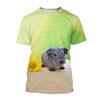 Summer Fashion Men Cute T-shirt Comfortable Couple 3d Printing Animal Guinea Pig Funny Picture Casual Street Tops