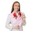Женская модная длинная мягкая шаль с цветочным принтом и прозрачным шифоновым шарфом