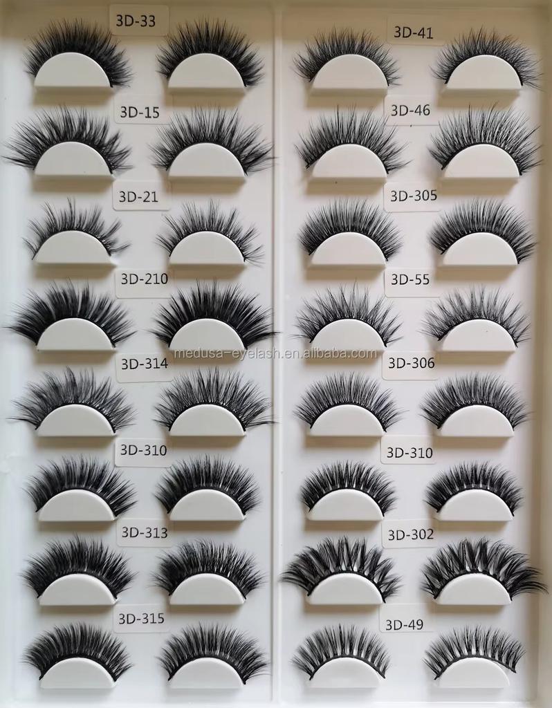 High Quality Handmade 3D Silk Synthetic Eyelashes Private Label Faux Mink Cruelty-Free Higher Quality New Collection