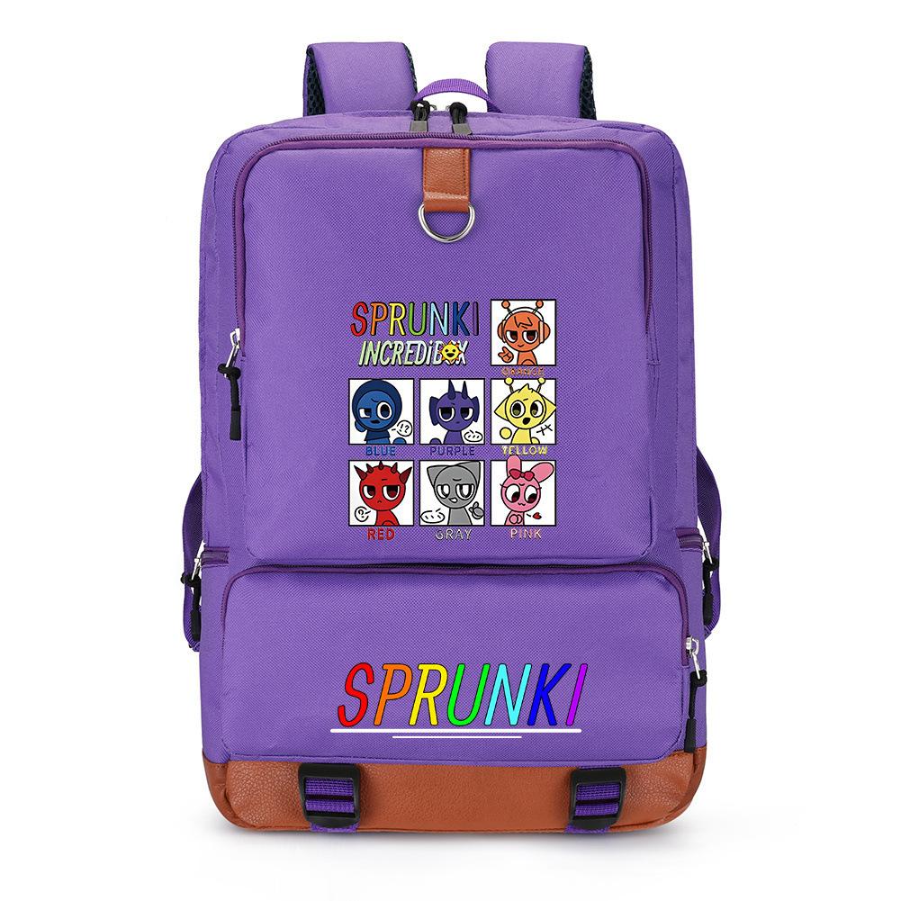 Ритм-бокс Цифровая печать Школьная сумка для молодежи Рюкзак Sprunki Дорожная сумка Сумка для компьютера