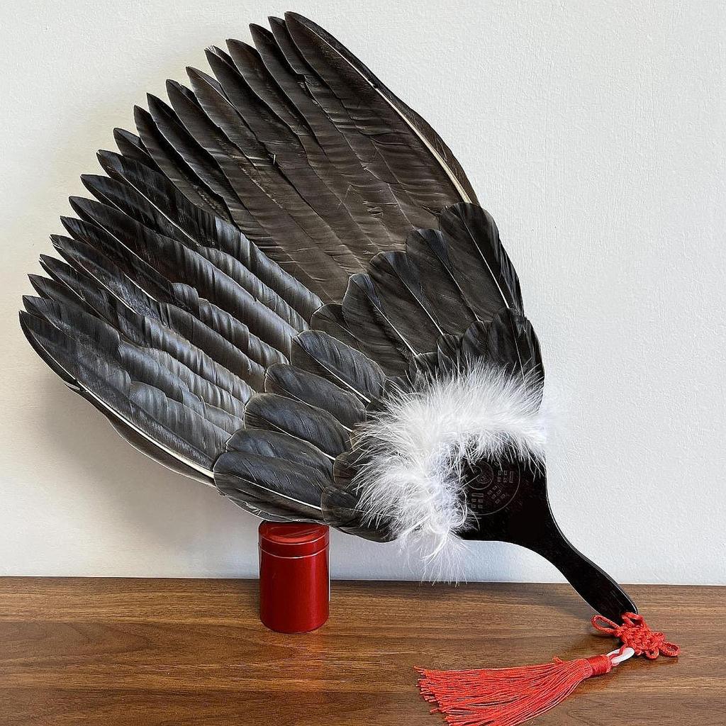 Chinese Fan Decor Feather Handheld for Performances Party Favor Dance