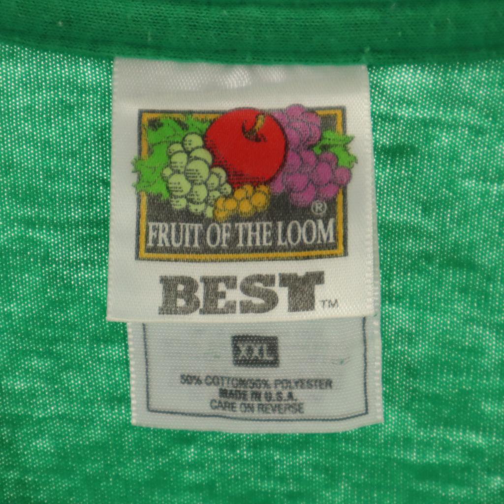 FRUIT OF THE LOOM BEST 90s Made in USA Old GREENWAY RAIDERS Short sleeve T-shirt Men's Used