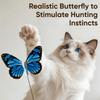 Suction Cup Base Electric Butterfly Cat Toy Electric Rotating Automatic Cat Toy  Pet Gifts