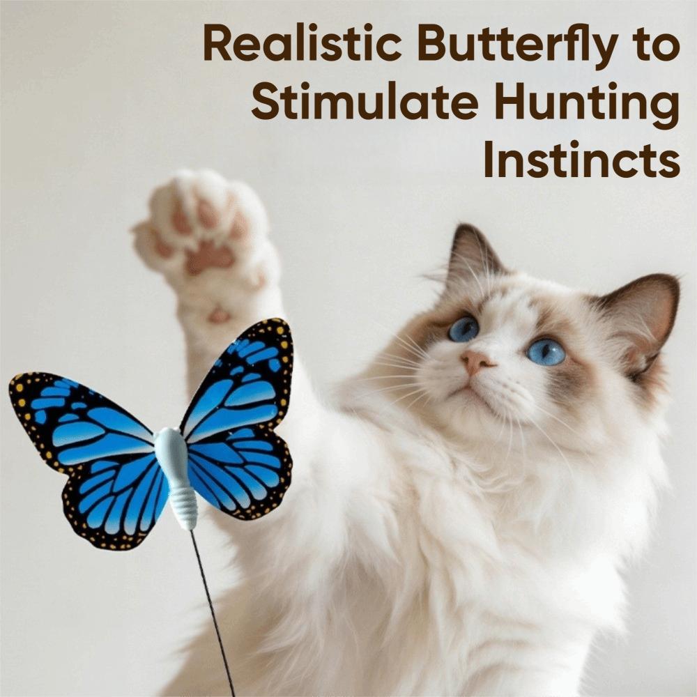 Suction Cup Base Electric Butterfly Cat Toy Electric Rotating Automatic Cat Toy Pet Gifts