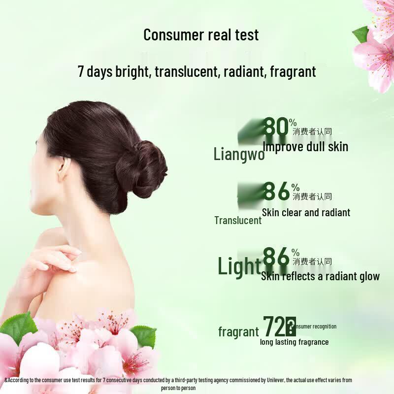 Lux Cherry Blossom Shower Gel & Dove Cleansing Foam Set