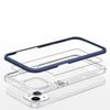 Clear 3In1 Case For Iphone 13, Gel Cover With Frame, Blue