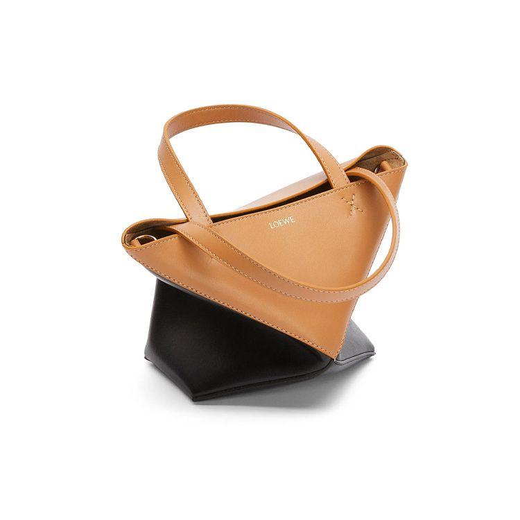 Loewe 24 Spring Summer Collection Puzzle Fold Gold Logo Detachable Adjustable Shoulder Strap Glossy Calfskin Mini Handbag A779V25X07-2727