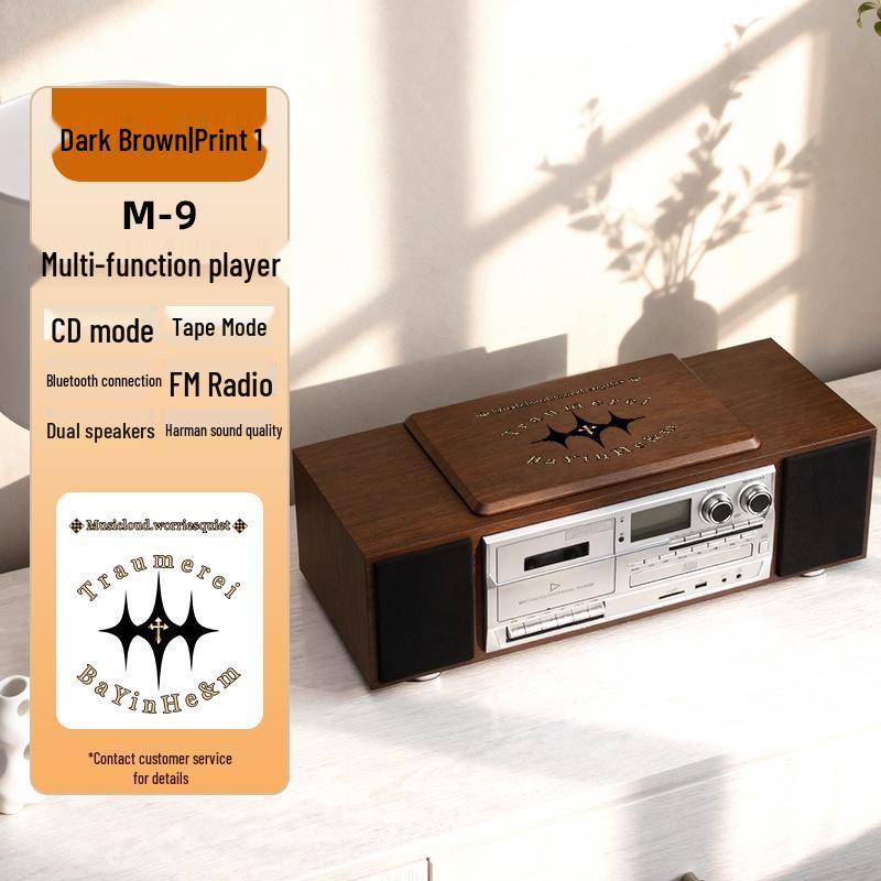 Ретро-магнитофон с CD-плеером Bluetooth, звуком качества Harman и мощным динамиком