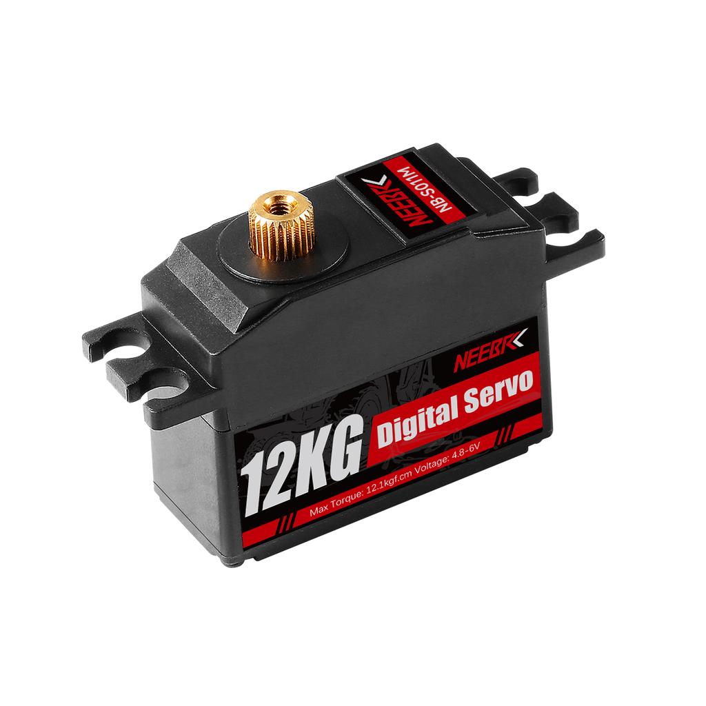 NEEBRC 12KG 23KG Metal Gear Digital Servo Short Body Low Profile High Torque for RC Car Truck Robot Boat Drone Toy Accessories