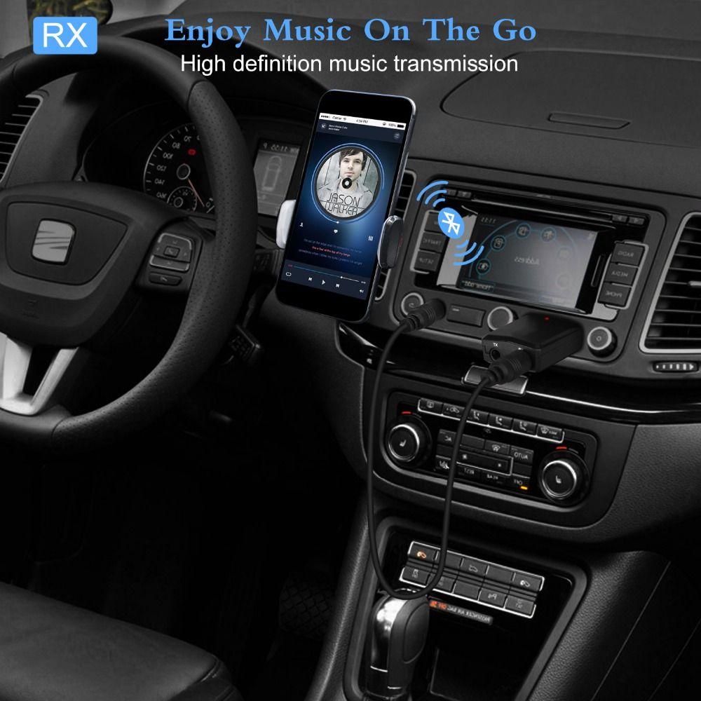 Dongle 3.5mm Stereo USB Transmitter Sound Card 3 in 1 Bluetooth 5.0 Adapter Music Audio Receiver